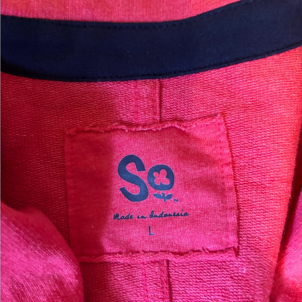 SO Fuchsia Fabric with Navy Detail